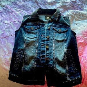 Kardashian Kollection Denim Vest XS